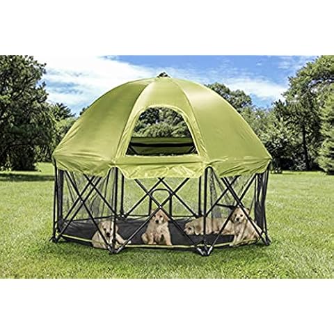 Carlson Pet Products 8-Panel Foldable and Portable Steel Pet Exercise and Play Pen Cover