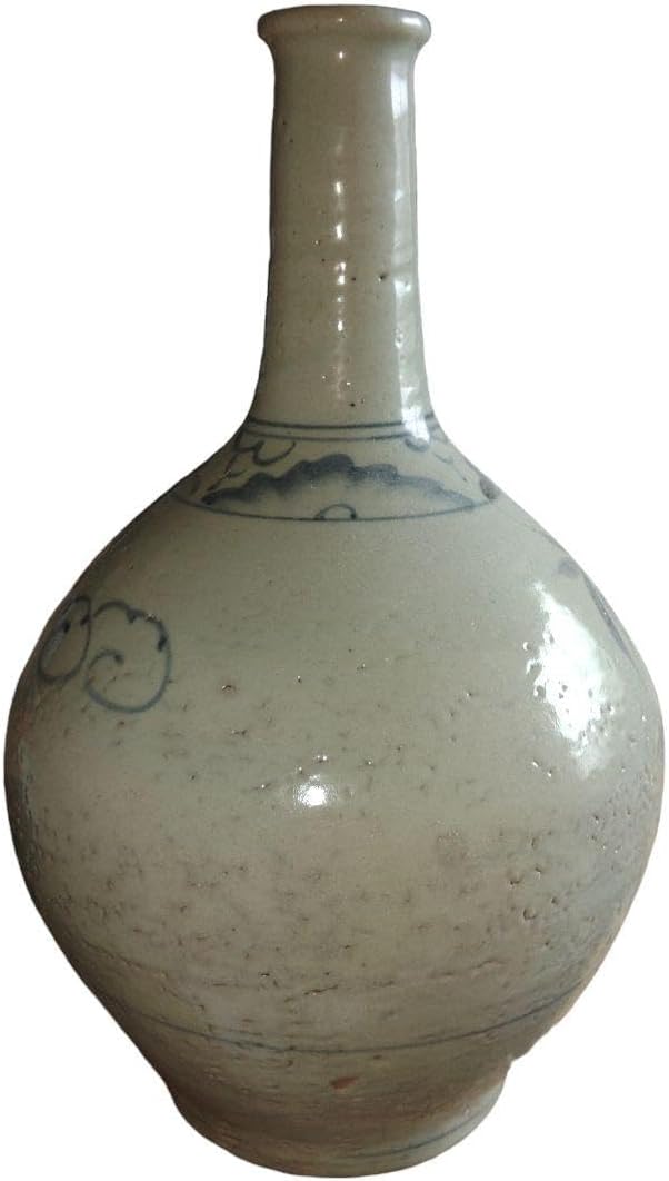 幕末 伊万里波佐見系 笹絵染付徳利 徳利