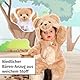 BABY born Bär Kuschelanzug 43cm, Strampelanzug mit Kapuze und Ohren in Teddy-Optik für 43 cm Puppen, 836088 Zapf Creation