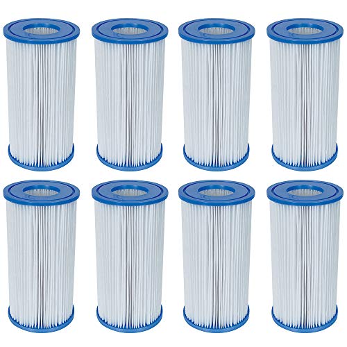 Bestway 58012E Type III/A Outdoor Swimming Pool Filter Pump Replacement 4.2"x8" Cartridge Accessory