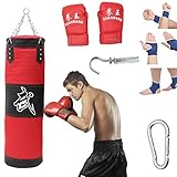 ✅【Hochwertiges Material】 Das hochwertige Canvas-Material ist langlebig und haltbar. In der Mitte befindet sich ein PU-Patch, der glatt genug ist, um Handabnutzung zu vermeiden. Die Stiche sind fest und zart, Sie müssen sich keine Sorgen machen, dass sie reißen oder reißen. Die Metallschnalle kann den Sandsack und die Metallkette fest verbinden.