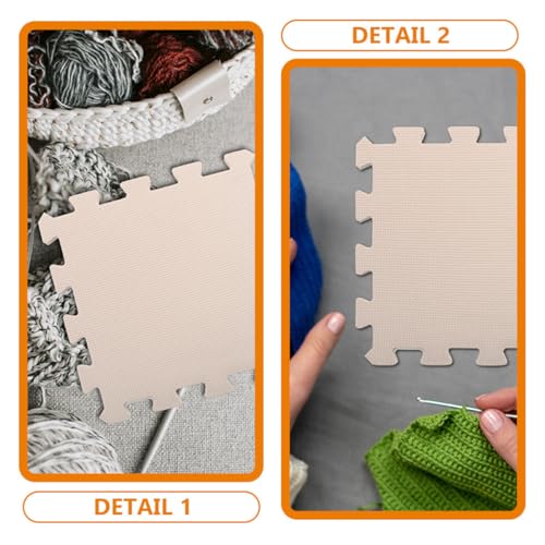 Dalles de sol interconnectables Zerodeko en mousse beige de qualité supérieure - 7