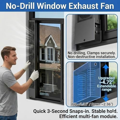 Extractor retráctil de ventana vertical con control de velocidad variable 3