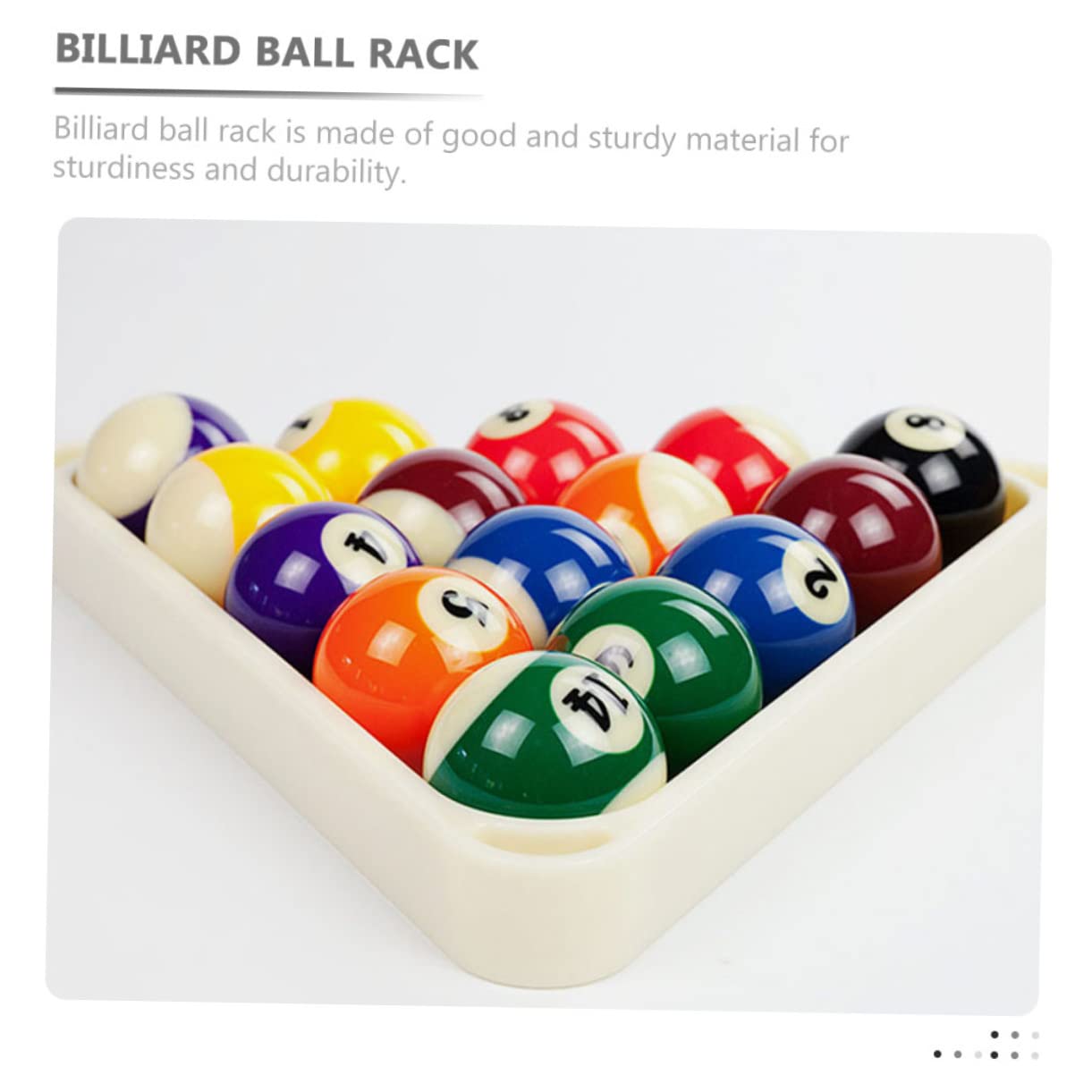 NULYLU 2pcs Billiard Pool Accessories Triangle Rack Snooker Billiard Balls Storage Rack