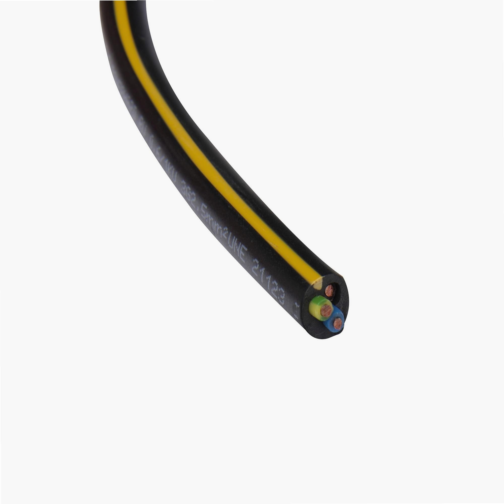 Zenitech, Câble d'alimentation U1000R2V 3G2,5 Cour - 25m