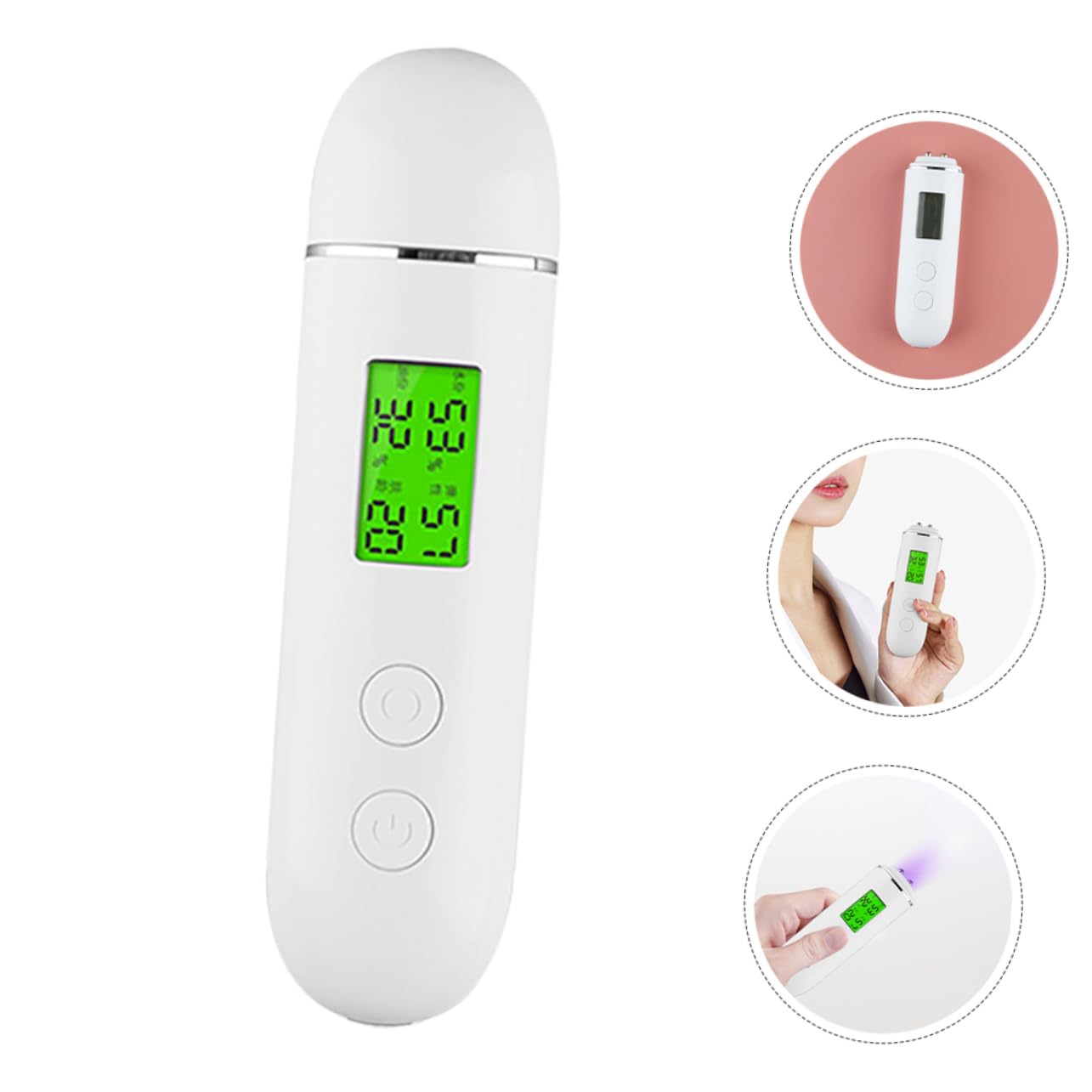 Beaupretty Portable Skin Analyzer Tool for Hydration Oil Assessment Multifunctional Skin Tester with Display Compact Design for Easy Monitoring Anytime