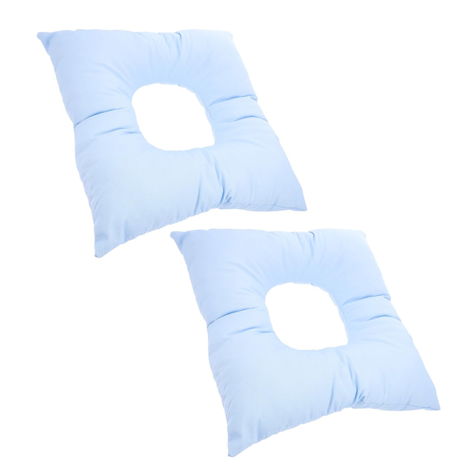 Almohadas de masaje boca abajo para cuidado facial reposacabezas cómodo de estética azul