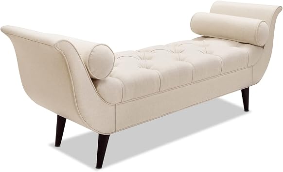 Jennifer Taylor Home Alma Entryway Bench, Sky Neutral