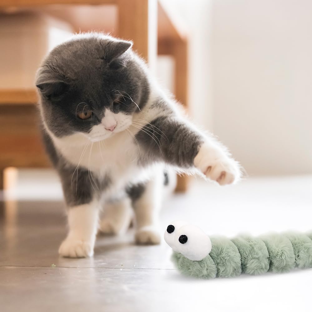 2BB Almohada de juguete para gatos, juguete con cremallera, que contiene hierba gatera, papel fuerte, atrae al gatito a jugar, 12.5 pulgadas, 3 paquetes (verde guisante, rosa)