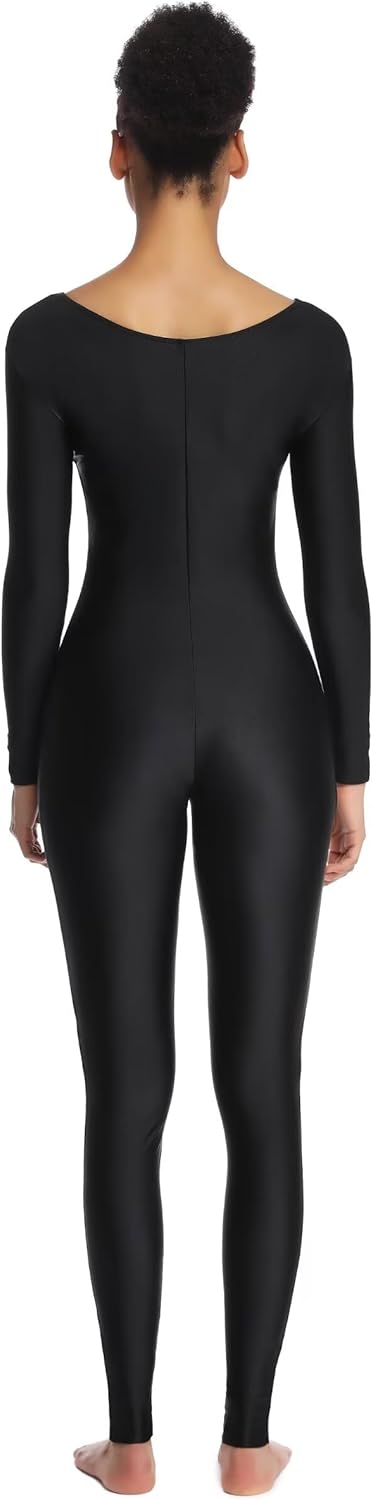 Women's Long Sleeve Unitard Dance Costume Spandex Full Body Suits One Piece Jumpsuits - Image 3