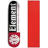 Sección Element Skateboards sección Deck – Tabla de skate (7,75 rojo agarre