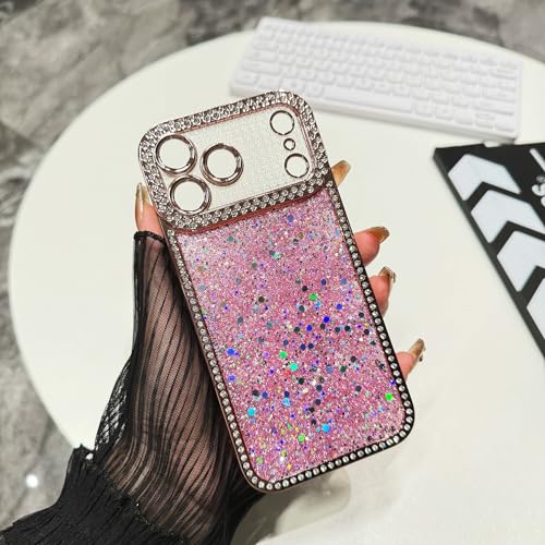 Coque iPhone 17 Pro Max brillante rose idée cadeau anniversaire - 6