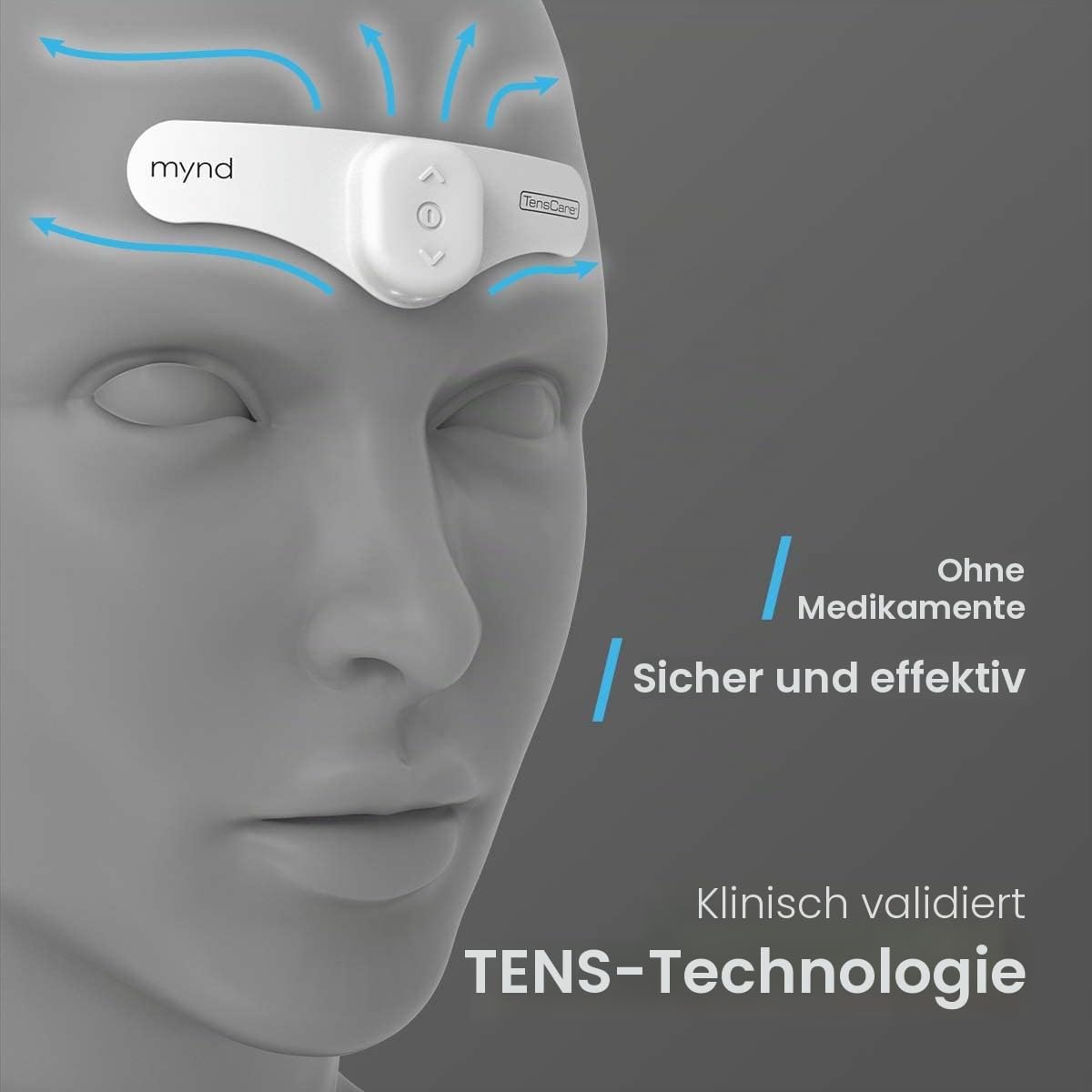TensCare Mynd bei Migräne