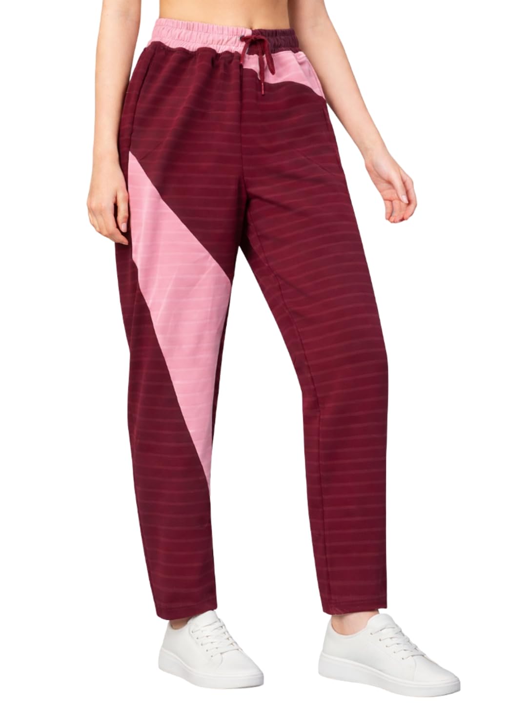 uzarus Women’s Premium Colorblock Trackpants – Soft Comfort, Modern Fit & Everyday Active Style with 2 Side Pockets-picture-20