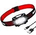 Blukar Lampada Frontale LED, Torcia Frontale LED USB Ricaricabile con Sensore Movimento, IPX5 Impermeabile Luce Frontale Lampade da Testa con 6 Modalità di Illuminazione per Campeggio, Corsa, Pesca
