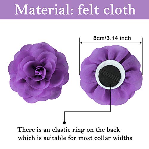8 Pieces Dog Flowers Collar Pet Collar Flowers Dog Charms Flower 8 Cm Cat Flower Collar Pet Bow Tie Flowers For Dog Collar Cat Puppy Dog Collar Grooming Accessories (Assorted Color) #TOP1
