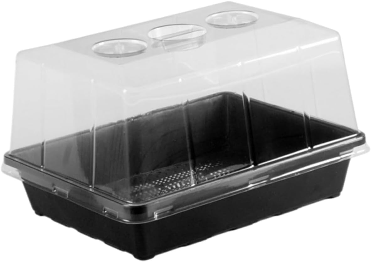 1set Reusable Plastic Trays with Base for Plant Germination Propagation and Gardening Container for Growth