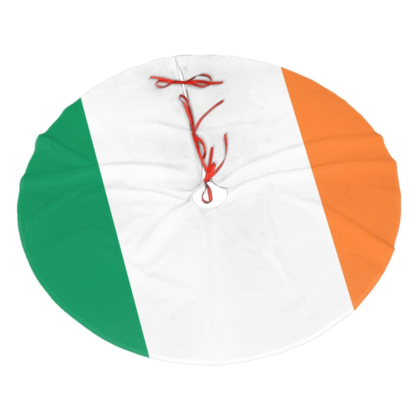Irish flag30 Christmas Tree Skirt Christmas Plush Tree Skirt Indoor and Outdoor Decoration