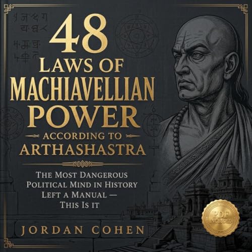 48 Laws of Machiavellian Power According to Arthashastra Audiolibro Por Jordan Cohen arte de portada