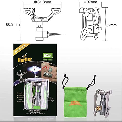 Brs Huaye Brs-3000T Super Lightweight Only 26G One-Piece Titanium Alloy Outdoor Camping Stove Gas Stove Portable Folding Stove #TOP3