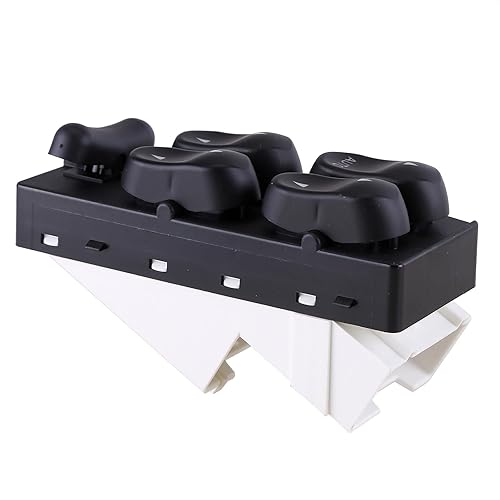 Miniatura 7 de Interruptor de elevalunas eléctrico delantero izquierdo del lado del conductor compatible con Ford F250 F350 F450 1999-2001 Reemplazar XL1Z14529BA