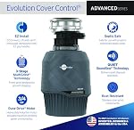 InSinkErator Garbage Disposal, Evolution Cover Control 3/4 HP Batch Feed Garburator