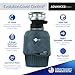 InSinkErator Evolution Cover Control 3/4 HP Garbage Disposal, Advanced Series EZ Connect Batch Feed Food Waste Disposer