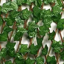 Kit 3 Treliças Sanfonadas Painel Madeira Expansível Cerca Hera Gradil De Plastico Com 2m Cada (Lisa Uva)