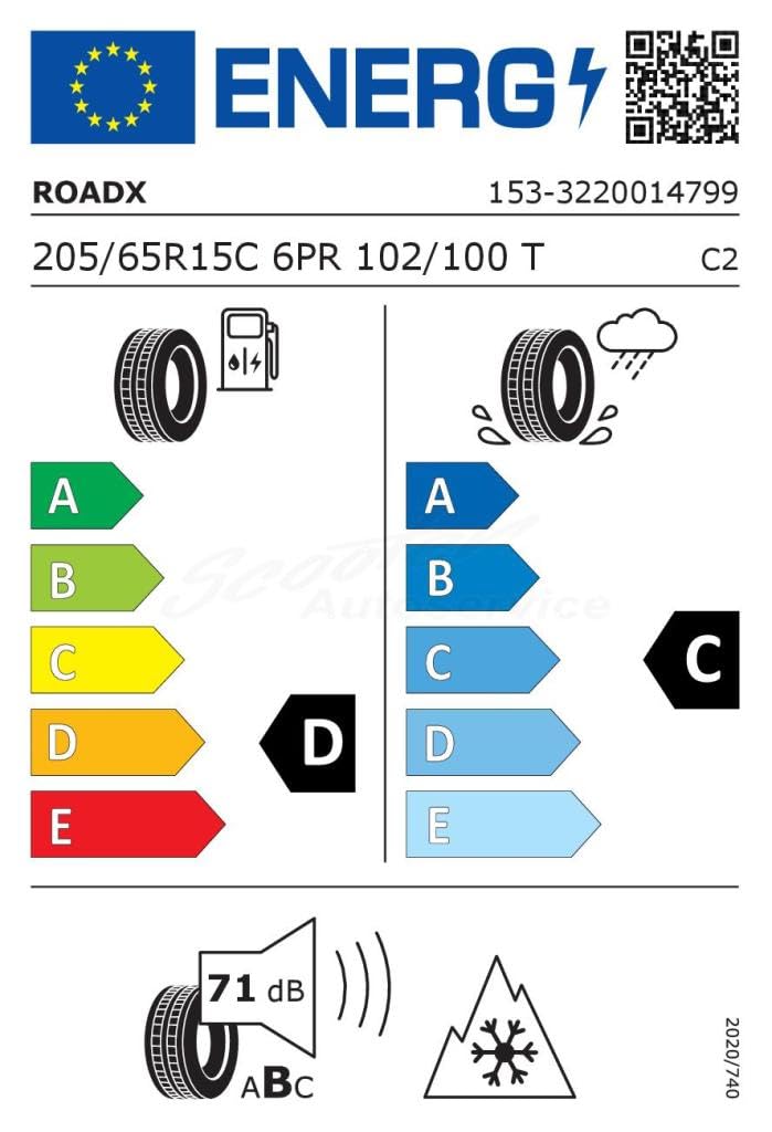 ROADX Ganzjahresreifen 205/65 R 15 C TL 102/100T RXQUEST VAN 4S 6PR BSW M+S 3PMSF Allwetter
