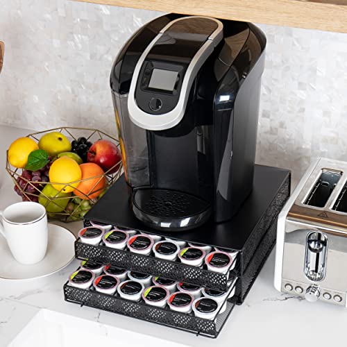 Mind Reader Storage Drawer Coffee Pod Holder, 72 Capacity, Black #TOP5
