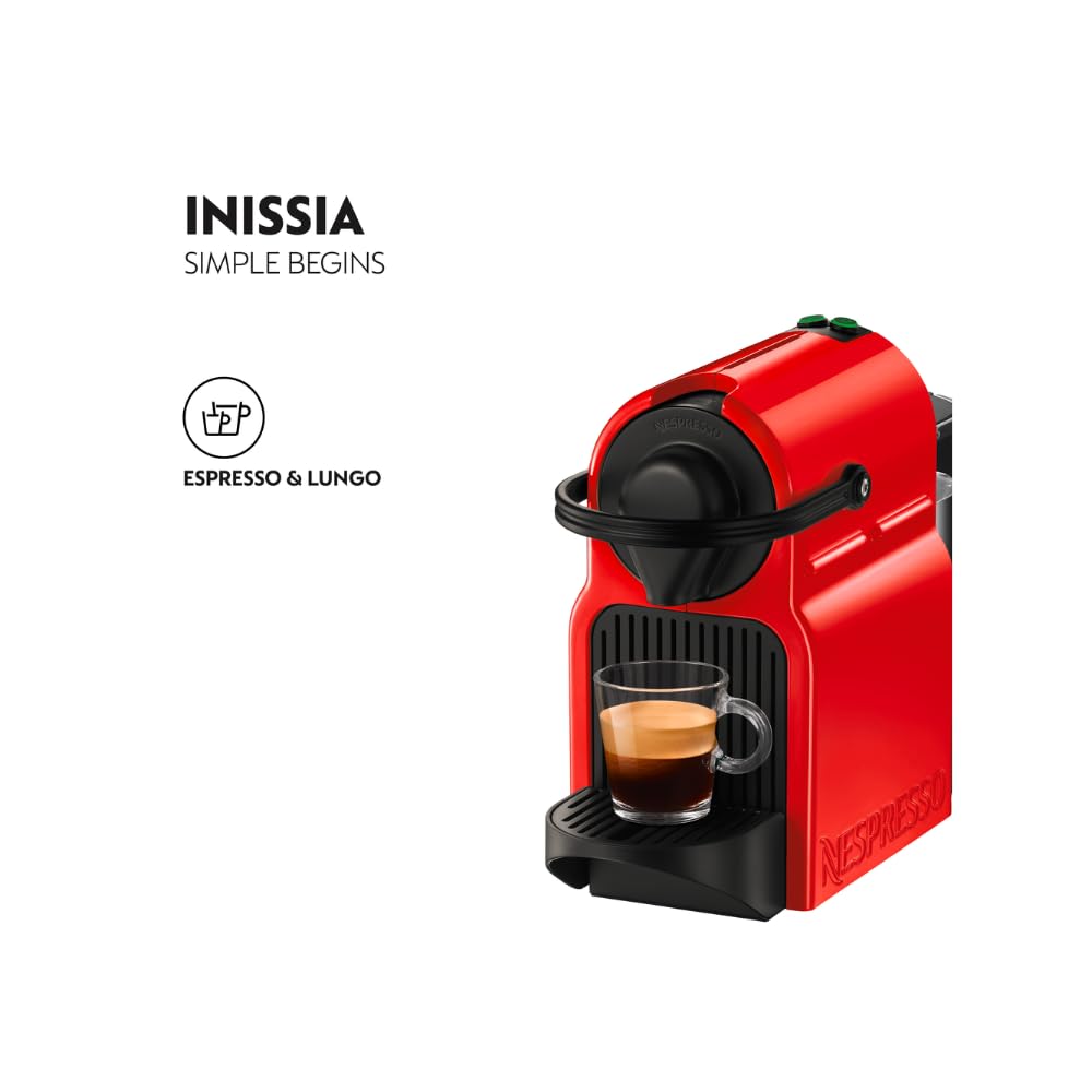 Nespresso Inissia Coffee Machine Red : Amazon.co.za: Home & Kitchen