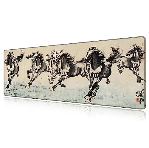 Grand tapis de souris LL-COEUR 800x300x3mm tapis de bureau antidérapant en caoutchouc