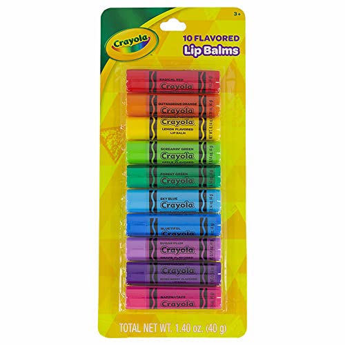 Taste Beauty Crayola Crayons Fruit-Flavored Lip Balm Bulk Pack, 10 Pack