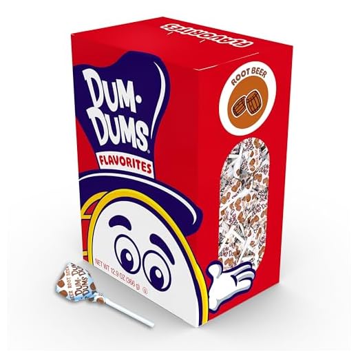 Dum Dums Lollipops Root Beer Flavor 1-50 Ct Bag