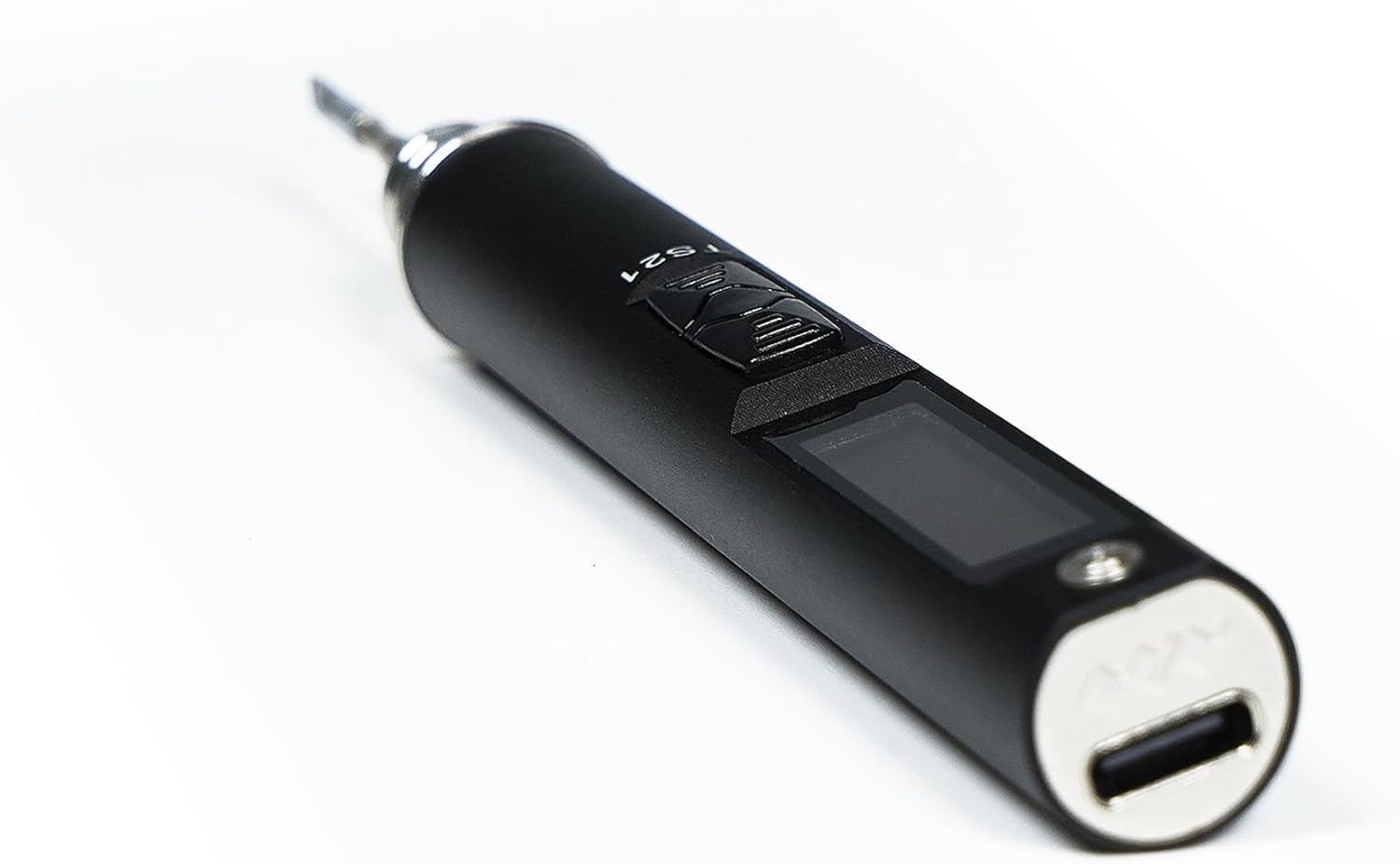 MINIWARE TS21 Digital Soldering Iron with 65W Power Adapter, Aluminum Alloy Body, Precise Temperature Control & Portable Design, for Electronics Repair, DIY, Hobbyists, Black