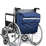 SWISSELITE Wheelchair Bag,Wheelchair Backpack Bag,Wheel Chair Storage Tote Accessory-Large Capacity with Reflective Stripe for Walker Rollator Wheelchair Transport Chair