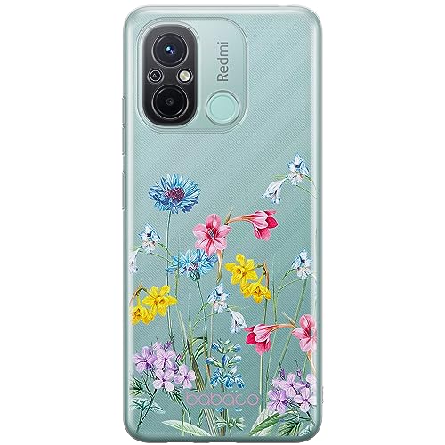 Funda Xiaomi Redmi 12C transparente Babaco carcasa para Redmi 11A Flowers