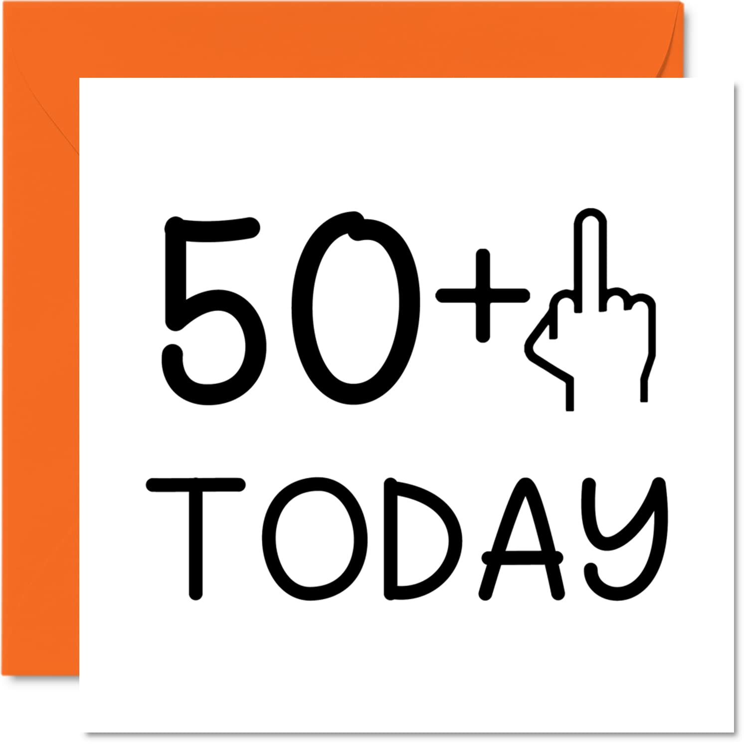 51st Birthday Card Funny for Women - Novelty Middle Finger - Rude Birthday Cards for Men, 145mm Greeting Cards, Joke Banter Cards Mum Dad Grandad Granny Nanny Auntie Uncle