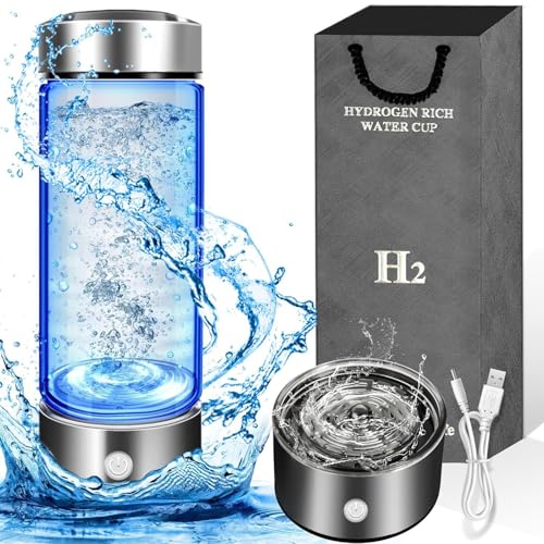 Botella de agua de hidrógeno, generador de botellas de agua de hidrógeno recargable, máquina ionizadora de agua de hidrógeno portátil para deportes y exteriores