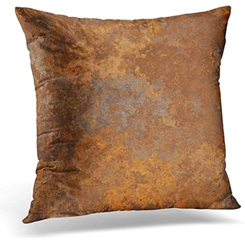 Emvency Rusty Metal Decorative Pillow Covers Cover