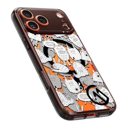 Image of Spigen Ultra Hybrid MagFit Back Cover Case for iPhone 17 Pro Max, c11 Collection, MagSafe Compatible, Camera Control Covered, 3D Effect with Hexa-Layer Print - PC+TPU | Inkverse