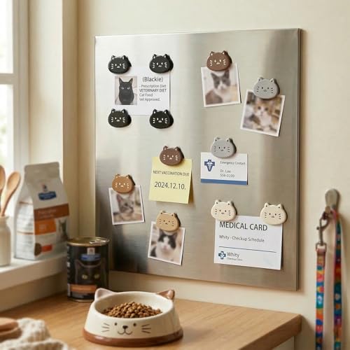12 Imanes Decorativos de Resina en Forma de Gato miniatura 5