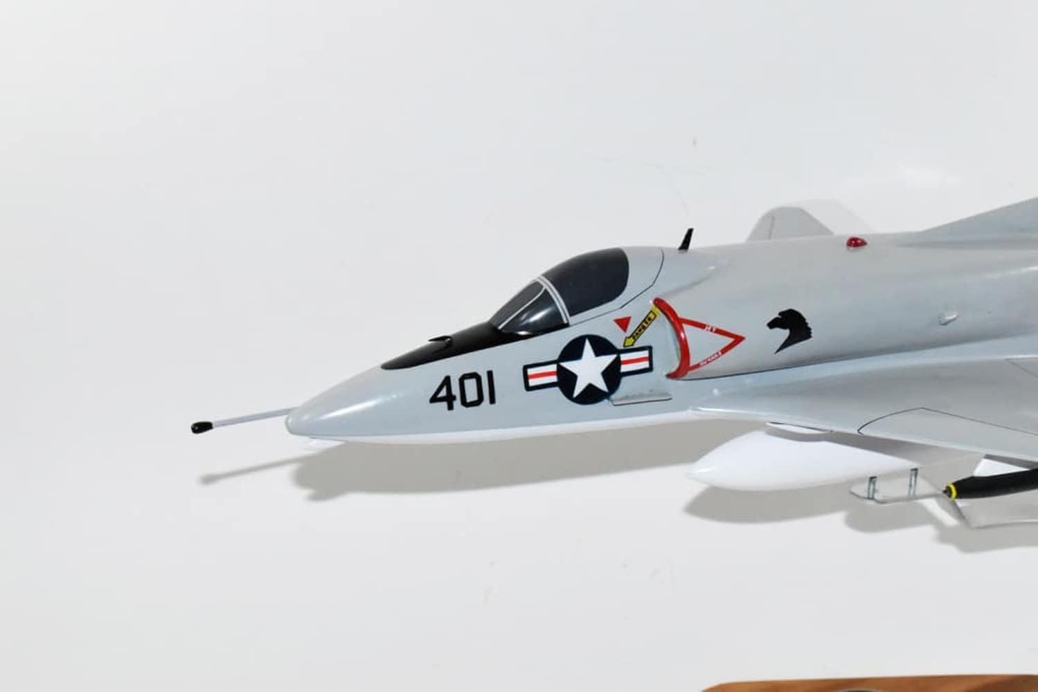 VA-112 Broncos USS Kitty Hawk 1967 A-4c Model, 1/27th Scale, Mahogany, Navy