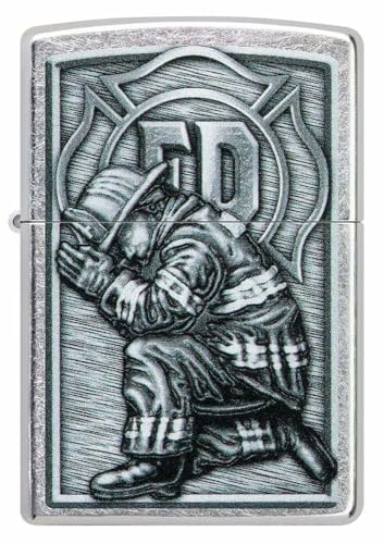 Encendedor Zippo Fire Fighter Personalizado Negro miniatura 1