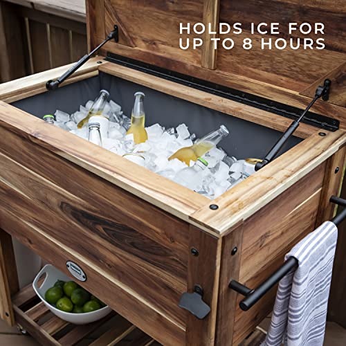 Backyard Discovery 100 Qt. Patio Cooler - Acacia - image 3