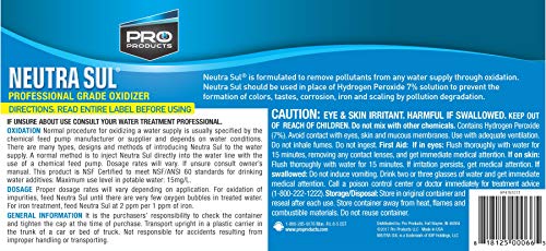 Neutra Sul Professional-Grade Oxidizer – Neutralizes “Rotten Egg” Odors – Eliminates Water Discoloration – Prevents Scaling, Corrosion In Residential And Other Water Supplies – Improves Drinking Water #TOP2