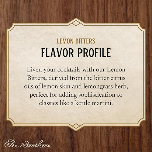 Fee Brothers Lemon Cocktail Bitters - Aromatic Cocktail Mixer & Concentrated Flavoring, Gluten Free, Vegan-Friendly, 5 fl oz - Thumbnail 4