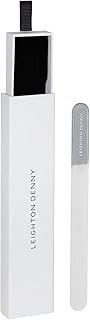 Leighton Denny Hardened Glass Crystal Nail File in Aluminimum Case – Replace traditional nail files and emery boards