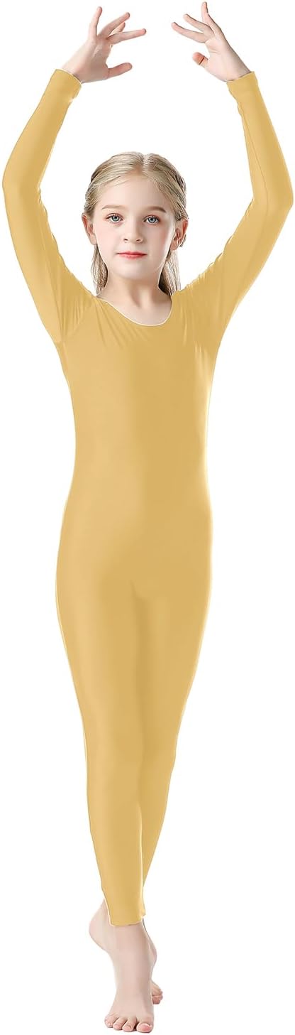 Girls Kids Long Sleeve Dance Unitard Bodysuits Full Body Leotard for Ballet,Gymnastics,Performance,Costumes - Image 3