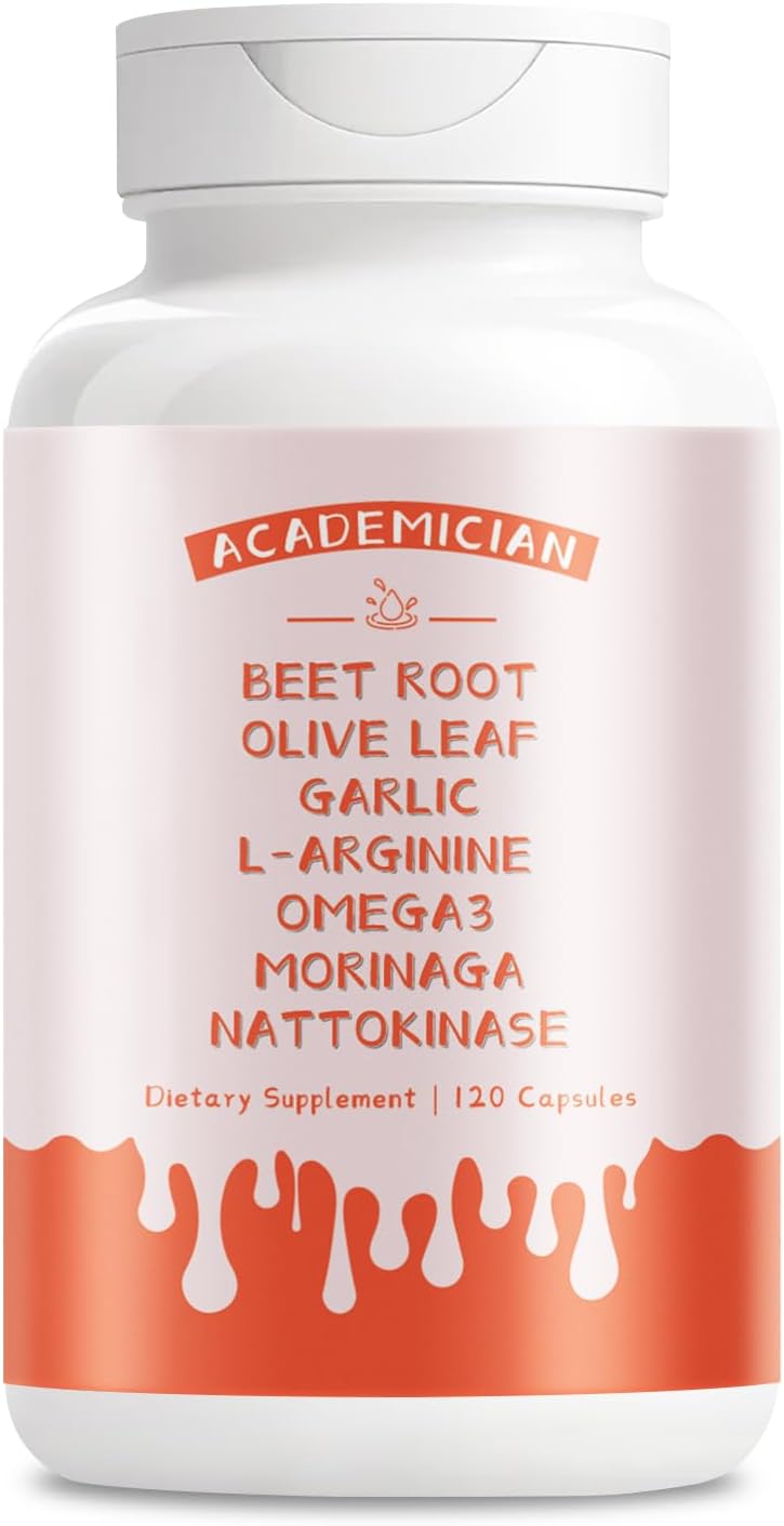 Omega 3 Moringa Capsules with Beet Root Nattokinase L arginine Garlic Supplements Hydroxyt yrosol Olive Leaf Extract Organic – 120 Count Omega 3 Moringa Capsules with Beet Root Nattokinase L arginine Garlic Supplements Hydroxyt yrosol Olive Leaf Extract Organic – 120 Count